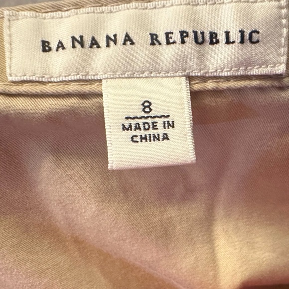 Banana Republic - Vintage Tan Trumpet Skirt Asymmetrical Pleated (Size 8) - Picture 7 of 8